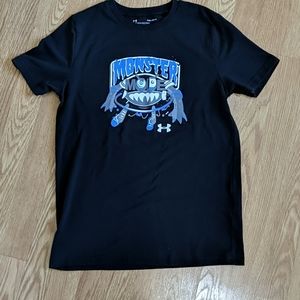 🏈🎄UA black Monster Mode size 12 t-shirt